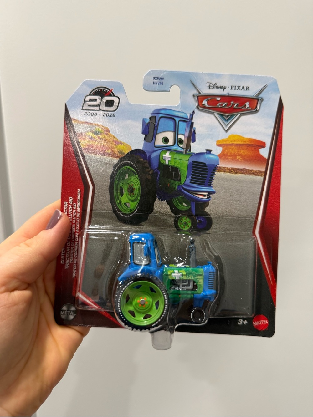 Disney Cars 20th anniversary Blue & Green Tractor Toy Die-Cast